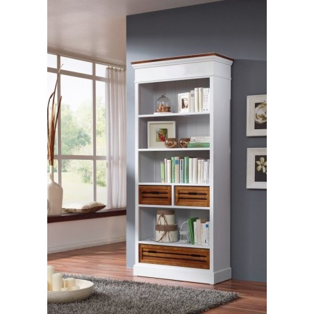 Biblioteczka z drewnianymi frontami Epos 3SZ