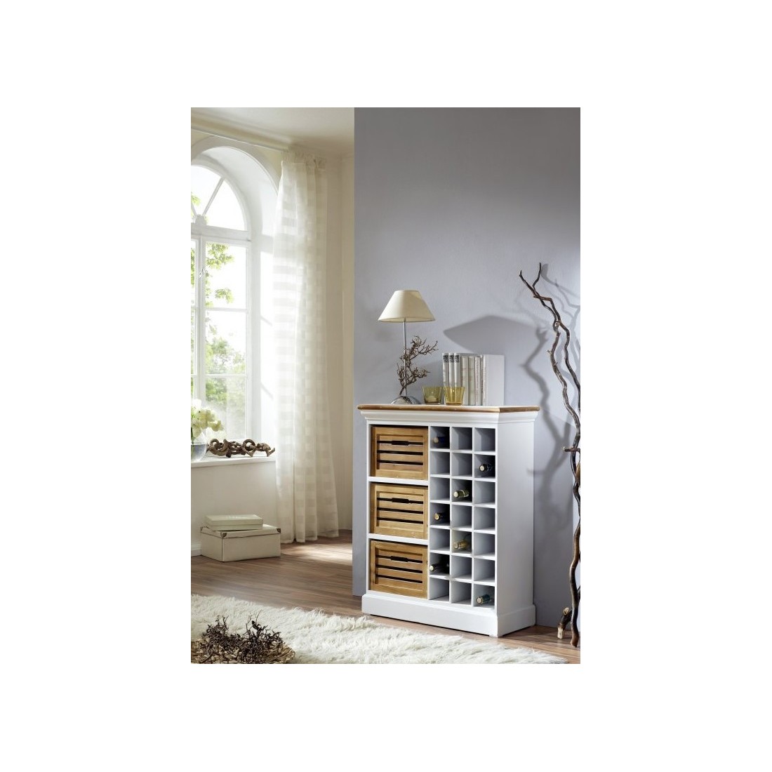 Drewniana szafka na wino Epos 3S