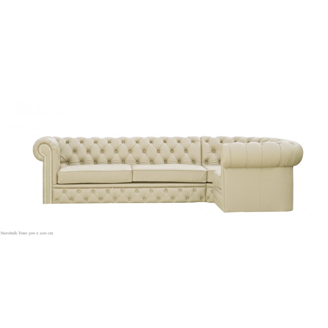 Narożnik Chesterfield Tono 300x200 cm