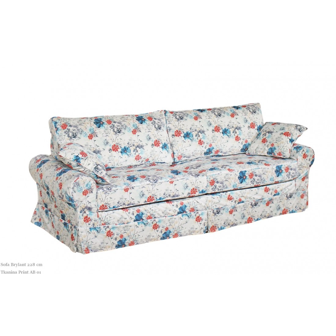 Kwiecista sofa Brylant 228 cm