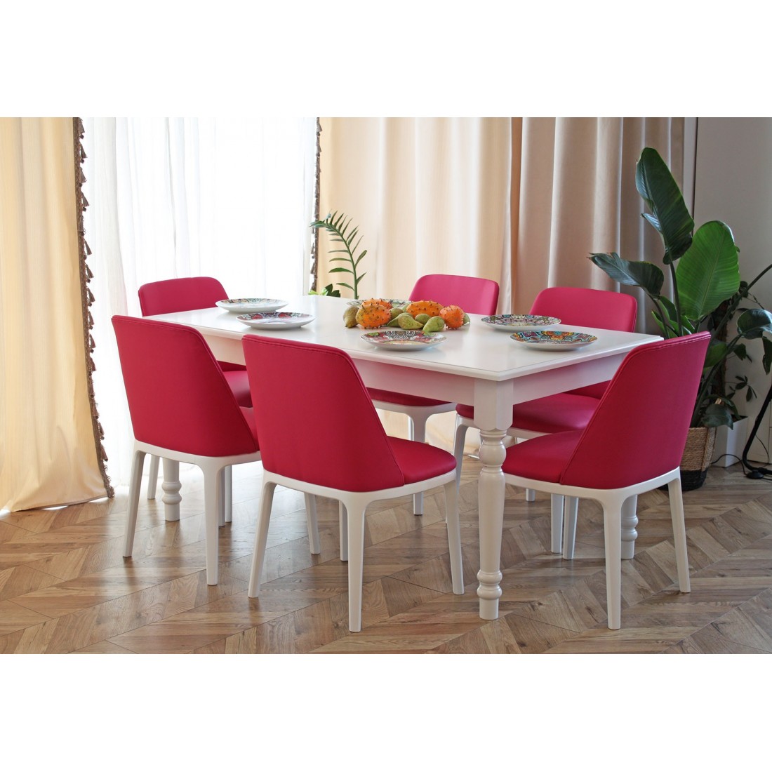 Biały stół do salonu Lawenda