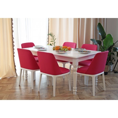 Biały stół do salonu Lawenda