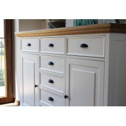 Komoda prowansalska z dębowym blatem