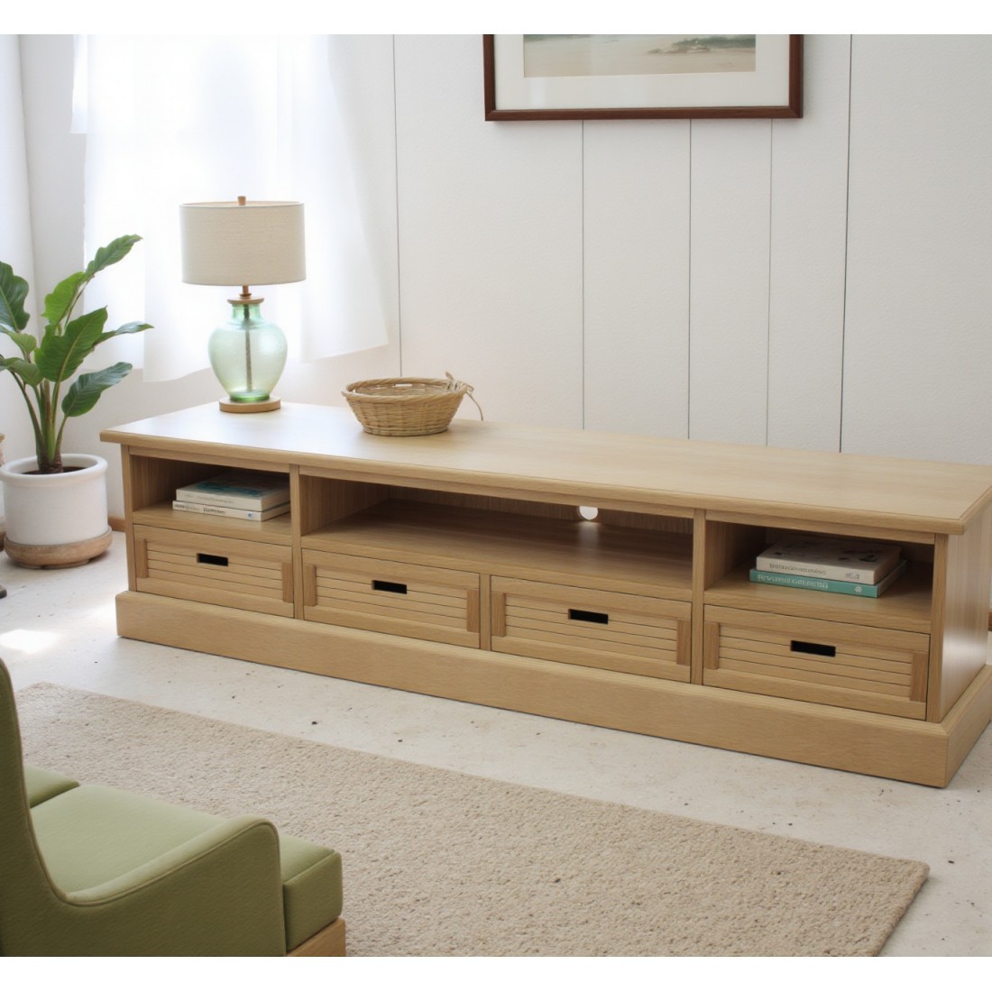 Drewniana rustykalna szafka RTV Epos