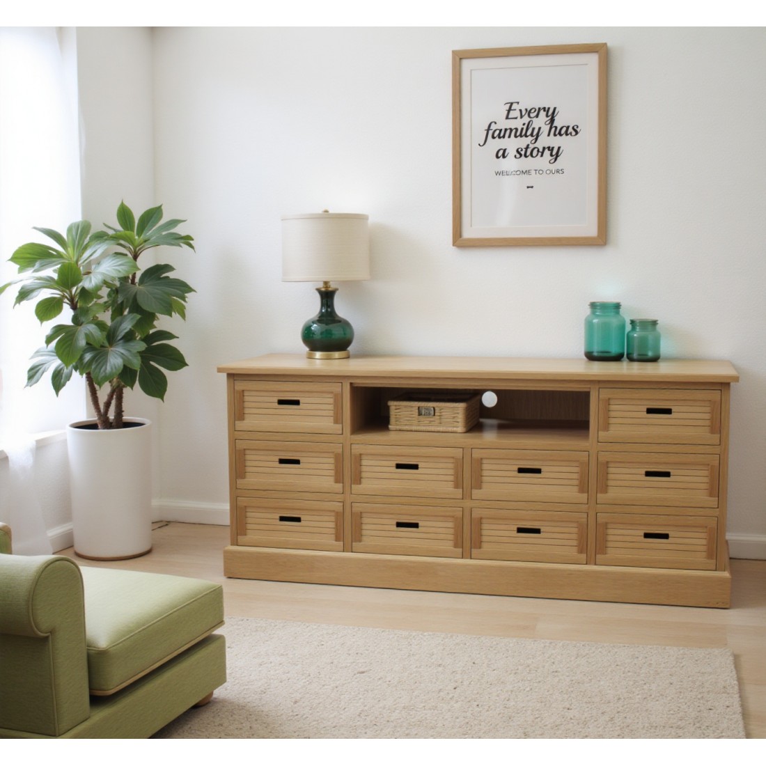 Drewniana fornirowana szafka RTV Epos 10S