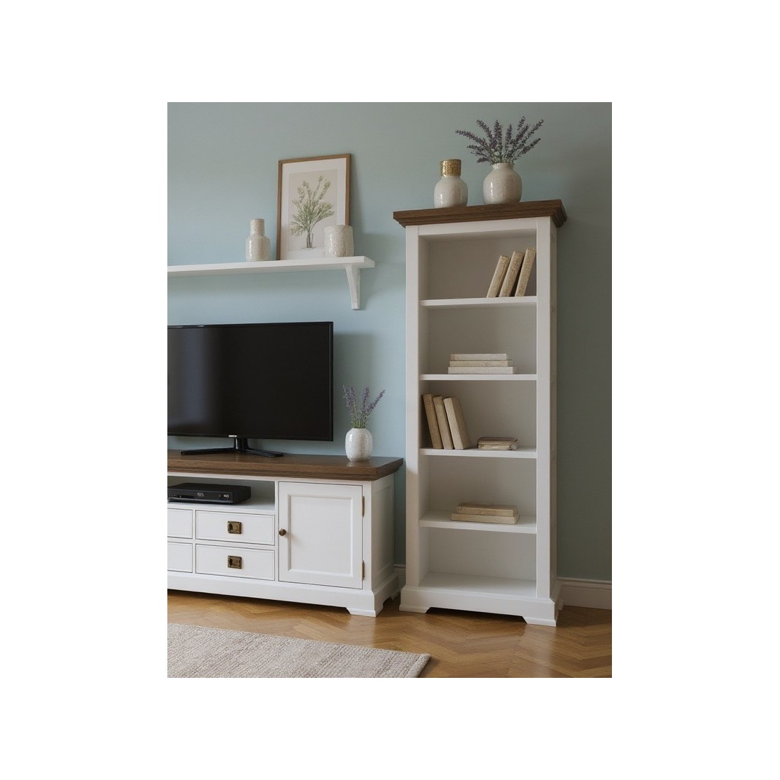 Biały regał Vintage Natalia