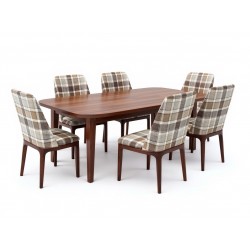 Zaokrąglony dębowy stół Bruno