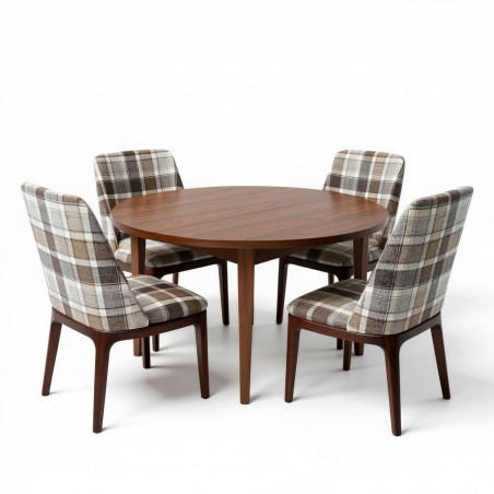 Okrągły dębowy stół Solaro