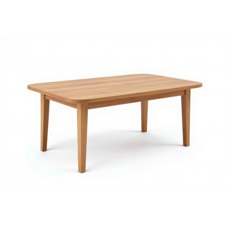 Zaokrąglony dębowy stół Bruno