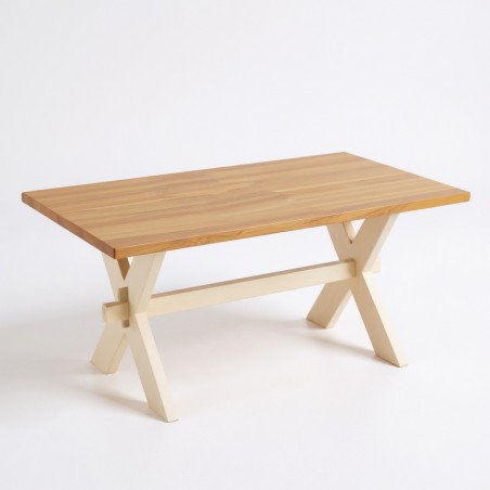 Stół dębowy z nogami X - Imperial