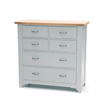 Komoda z dębowym blatem Alicja 6S