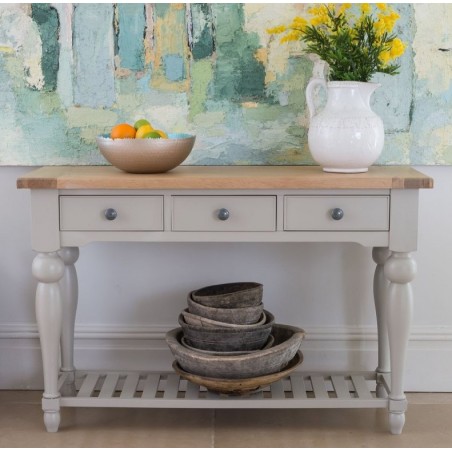 Konsola z dębowym blatem Alicja